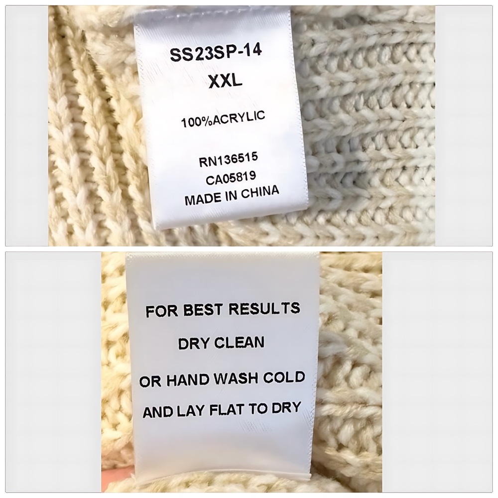 Revolve Stitches & Stripes Nia Crop Waffle Knit Pullover Sweater XXL NWTS - Picture 8 of 10